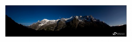 Catena massiccio del Monte Bianco - Vista del sentiero n. 31, Val Ferret - Courmayeur (Ao) - Settembre 2017